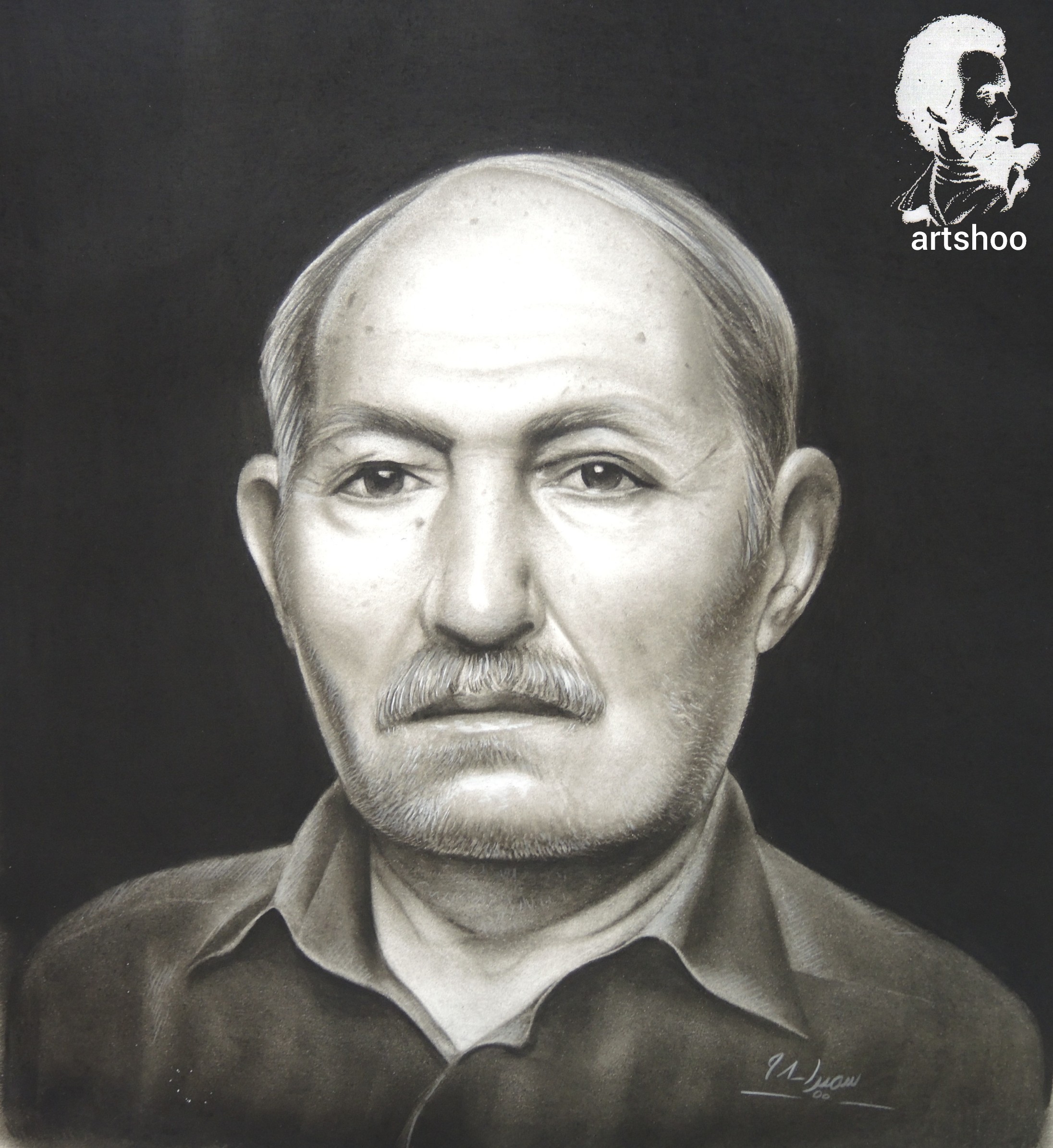 نقاشی سیاه قلم اورژینال